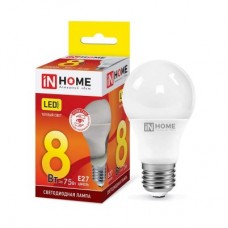 Лампа светодиодная LED-A60-VC 8Вт 230В E27 3000К 720Лм IN HOME 4690612024004