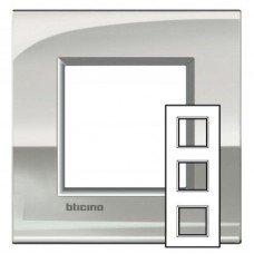 Рамка 2х3мод. LivingLight 71мм палладий Leg BTC LNE4802M3PL