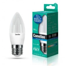 Лампа светодиодная LED12-C35/865/E27 12Вт 220В Camelion 13692