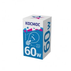 Лампа накаливания A50/A55 60Вт E27 220-240В прозр. КОСМОС LKsmSt55CL60E27v2