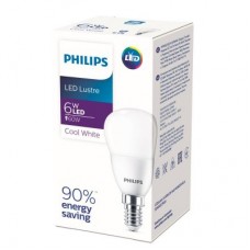 Лампа светодиодная Ecohome LEDLustre 6-60W E14 840 P45NDFR Philips 929002274037