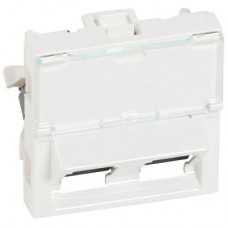 Механизм розетки комп. СП Mosaic 2мод. RJ45 + RJ45 UTP CAT.5 45град. Leg 076502