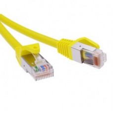 Патч-корд экранированный CAT6 F/UTP 4х2 LSZH желтый 10м