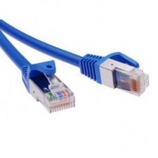 Патч-корд экранированный CAT6 F/UTP 4х2 LSZH синий 2м