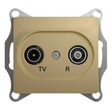 Механизм розетки TV-R 2-м СП Glossa оконечной 1DB титан SchE GSL000494